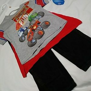 Blaze NWT Shirt With Cape & Wrangler Jeans 2T